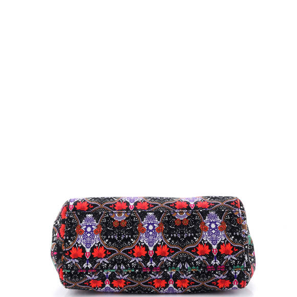 Miu Miu Mini Logo Convertible Canapa Tote Printed Canvas - Picture 4 of 5